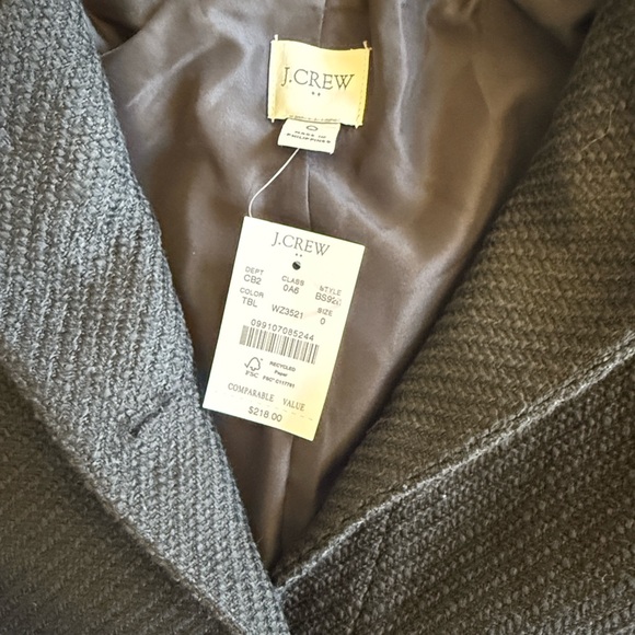 J. Crew Black Tweed Lady Jacket with Gold Buttons - Picture 4 of 5